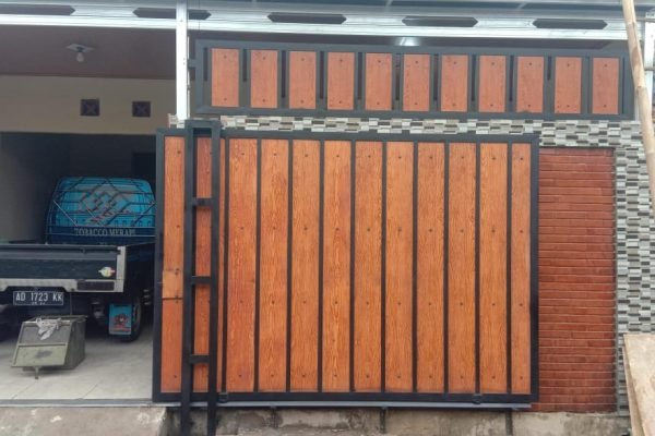pintu dorong besi blok resplank boyolali dan solo raya bengkel las sinar fajar