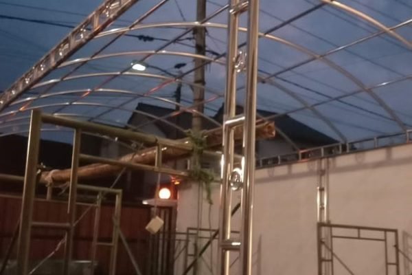rangka kanopi stainless steel boyolali dan solo raya bengkel las sinar fajar